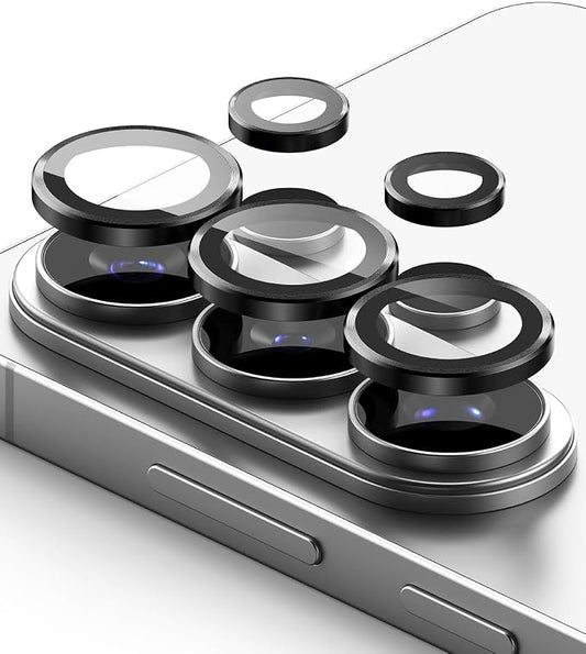 Ringke Camera Lens Frame Glass for Samsung Galaxy S26 Ultra Camera Lens Protector [Individual Lens Covers] Tempered Glass Covers and Aluminum Alloy Frames - 2 Pack