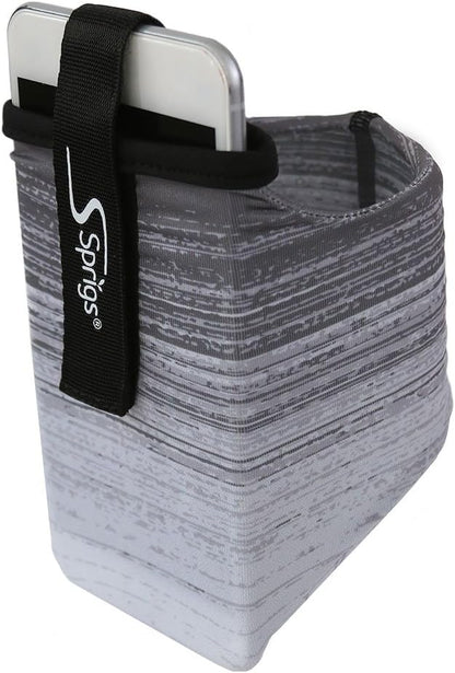 Sprigs Phone Armband Sleeve for iPhone 14, 13, 12, 11, X Galaxy Z, S22, S21, S20 Google Pixel 7, 6, 5. The Lightest & Most Comfortable Running Armband, Stretches to Fit All Phones with Case for Women & Men