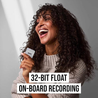 RØDE Wireless GO (Gen 3) – Compact Wireless Mic – Pristine Audio, 32-bit Float Recording, Automatic Level Control, for Phones, Cameras and Computers (White)