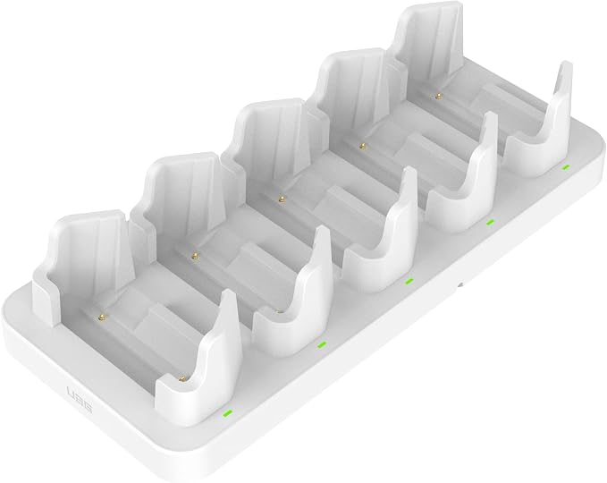 UAG Urban Armor Gear Multi-Device Charging Dock Healthcare White/Gray, 10W Fast Charging Workflow 5-Slot Case Charger Cradle for Workflow Battery Cases Compatible with iPhone 14/13/12/12 Pro/SE/8
