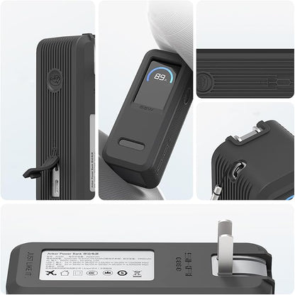 Silicone Outdoor Travel Carrying Case for 2 in 1 65W 9600mAh Power Banks Storage Bag Protections Box
