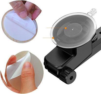 Suction Cup Double Sided Adhesive Pad 8PACK Mount Disk Hook Dashboard Sticky Pads for GPS Phone Car Dash Windshield Shower Replacement Mounting Heavy Duty Clear Glue 6CM and 8CM for Xiaoyi Camera