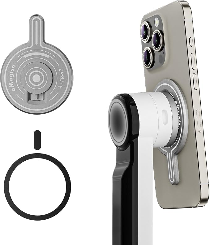 Magnetic Mount Adapter Accessories Compatible with Insta360 Flow 2 Pro Smartphone Gimbal Stabilizer (for Insta360 Flow 2 Pro)