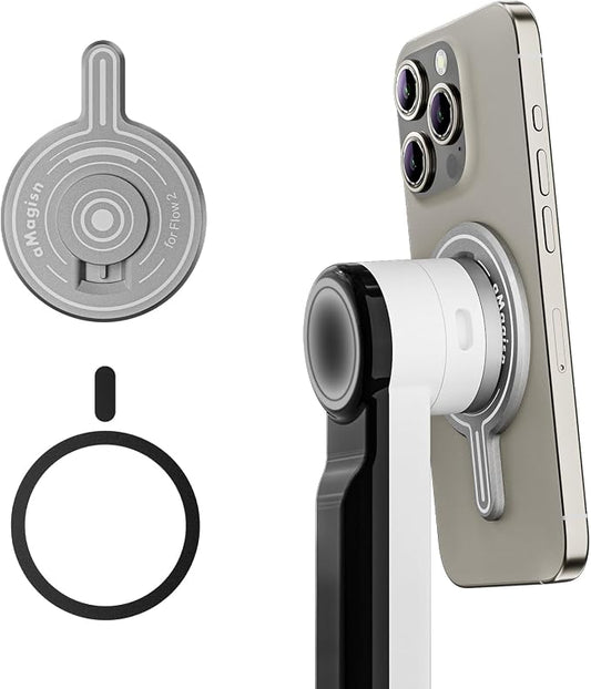 Magnetic Mount Adapter Accessories Compatible with Insta360 Flow 2 Pro Smartphone Gimbal Stabilizer (for Insta360 Flow 2 Pro)