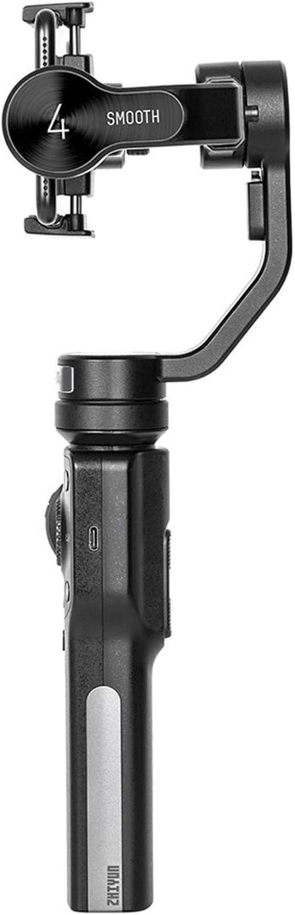 Zhiyun Smooth 4 Gimbal Stabilizer for Smartphone iPhone Android Cell Phone 3-Axis Handheld Gimbal for Vlogging YouTube Vlog TikTok Instagram Live Video Kit Support Cellphone 210g MAX