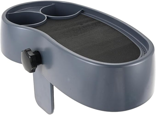 Hot Tub Tray, Adjustable Aboveground Bathtub Tray with 2 Cup Holder, Spa with Wall Thickness of 3.5'' to 7.5'', Nonslip Hot Tub Table Tray Accessories Shelf Drinks Snacks Phone Holder for Spa Bathtub
