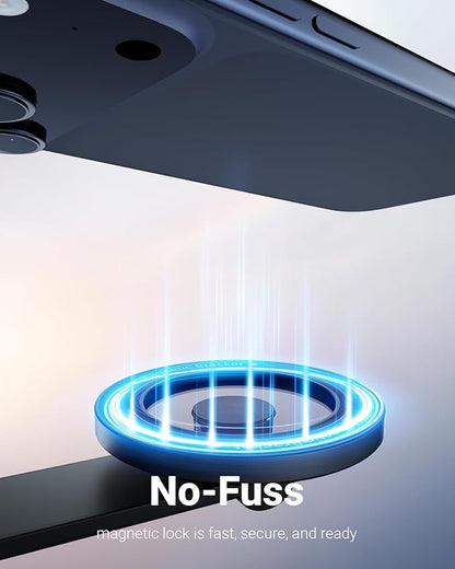 EUCOS 63" Magsafe Tripod, Tripod for iPhone & Magnetic Selfie Stick Tripod with Remote, Strong Magnetic Phone Holder for Magsafe, Extendable Phone Tripod Stand for iPhone/Android