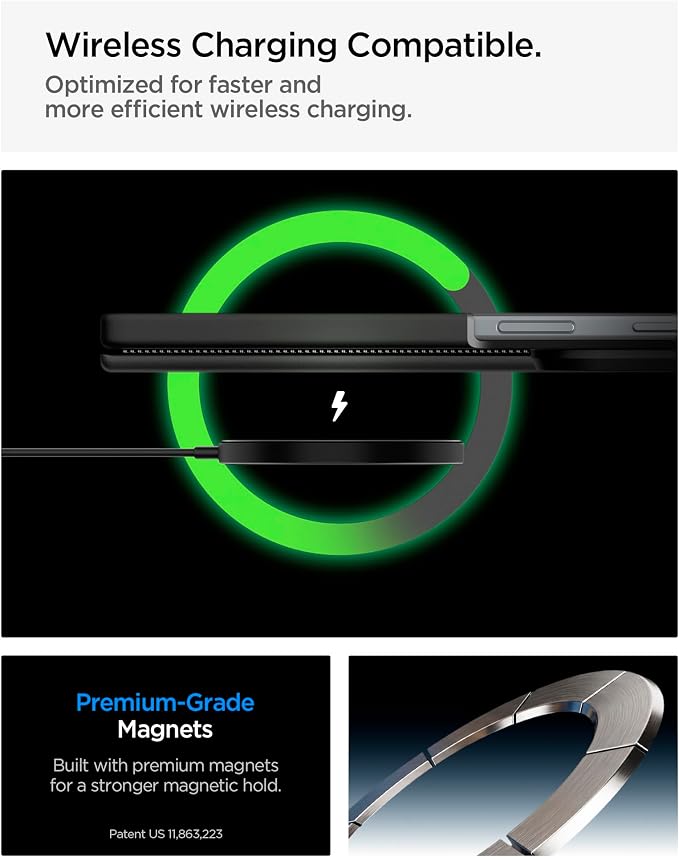 Spigen Slim Armor Pro MagFit for Galaxy Z Fold 8 Ultra Case, Black | Spring Hinge Protection, Air Cushion Technology, Compatible with MagSafe, SecuLink, Camera Plateau Protection