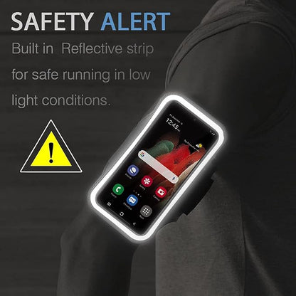 Galaxy FE Armband, JEMACHE Armband for Samsung Galaxy S25/S24/S23/S21 FE, S25 Edge, Gym Running Workouts Phone Arm Band (Purple)