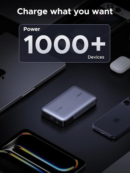 UGREEN 20000mAh 100W Power Bank, Nexode Portable Charger USB C 3-Port PD Fast Charging Battery Pack Digital Display for iPhone 17/16, MacBook, iPad, Galaxy S26 Ultra, Steam Deck, Dell XPS and More