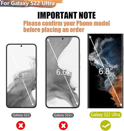 [Upgraded] Battery Case for Samsung Galaxy S22 Ultra, 5000mAh Rechargeable Extended Battery Charging Charger Case, Add 100% Extra Juice, Not Compatible with S22 or S22+ (6.8 inch) Black