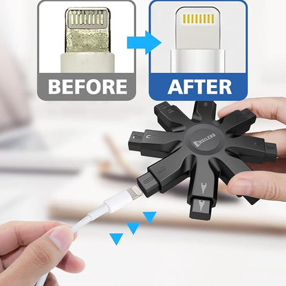 Ordilend Phone Cleaning Kit, Charging Port & Speaker Cleaner for iPhone Android iPad, Dust Removal Tool for Lightning Port, Headphone Jack, Smartwatch, Electronic Cleaning Kit