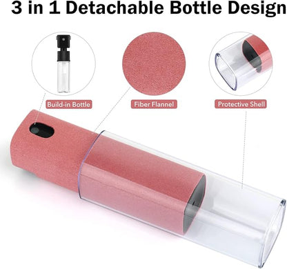 3 Pcs Screen Cleaner, 3 in 1Touchscreen Mist Cleaner Spray Wipe Screen Cleaner Soft Fiber Flannel, Safe for All Phones Glasses Tablet Laptop Car Display Screens