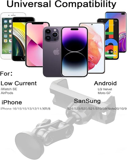 Magnetic Phone Holder |Gym Cart Series |360° Magnetic Phone Mount |Rotating Fitness Mount |Universal Metal Surface Compatibility|Accommodates 3.1"-4" Phones (Long-EU)