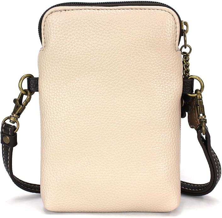 CHALA Dog Collection Cell Phone Crossbody Purse-Women PU Leather/Canvas Multicolor Handbag with Adjustable Strap