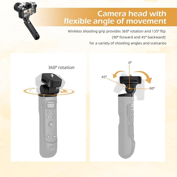 for Fujifilm Tripod Wireless Shooting Grip with Shutter Release - Mini-Tripod with Rechargeable Remote Control for Fujifilm X100 VI/X-M5/X-T30 II/X-E5/X-T5/X half/X-H2S/X-S10/X-S20/X-T50/X-T4/X-T3