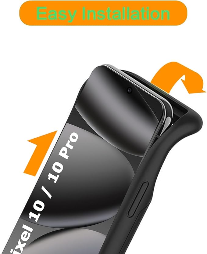Battery Case for Pixel 10/10 Pro,10000mAh Portable Protective Smart Wireless Charging Case Support Carplay Compatible with Pixel 10/10 Pro(6.3 inches)Rechargeable Extended Battery Charger Cover(Black)