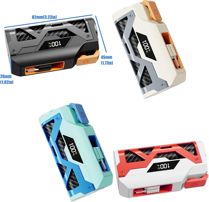 Lightweight Mobile Powerbank Case Shell Compatible for 21700 Battery Box Featuring Type C Fast Charging Port Battery Power Institution Shell
