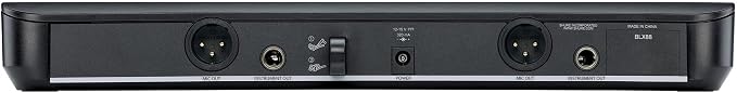 Shure BLX188/CVL Wireless Microphone System - 14-Hour Battery Life, 300 ft Range, UHF | Includes (2) Lavalier Mics, Dual Channel Receiver | H9 Band (BLX188/CVL-H9)