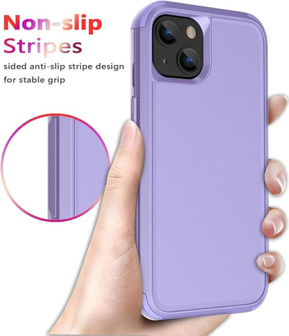 Diverbox for iPhone 13 Case [Shockproof] [Dropproof] [Dust-Proof],Heavy Duty Protection Phone Case Cover for Apple iPhone 13 (Purple)