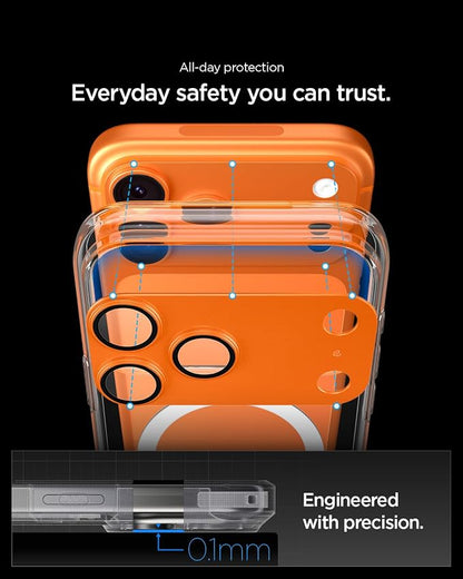 Spigen Camera Lens Screen Protector [GlasTR EZ Fit Optik Pro XL] Designed for iPhone 17 Pro [Case Friendly] - Cosmic Orange [1 Pack]