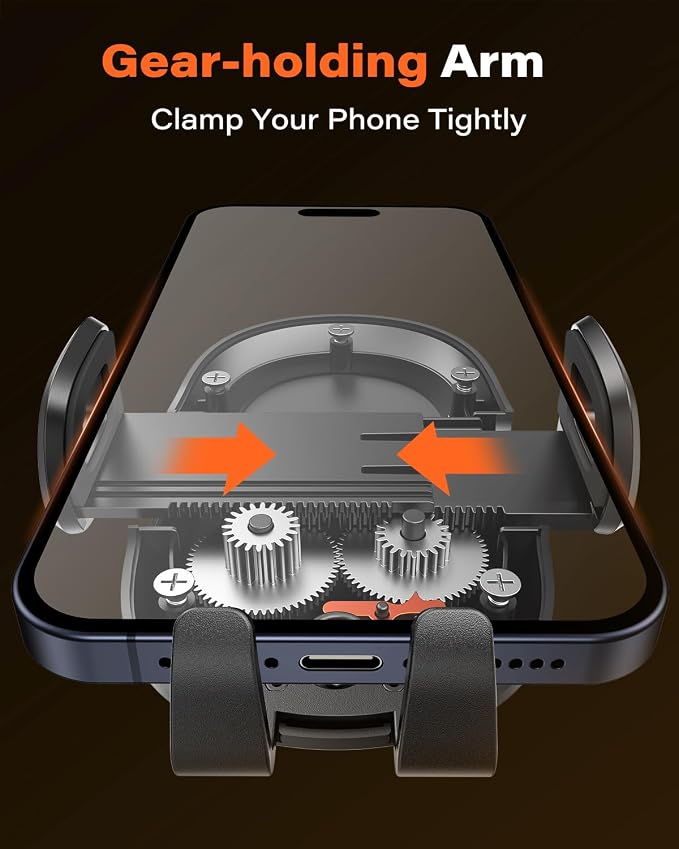 APPS2Car Suction Cup Phone Mount, Universal Phone Holders for Your Car Windshield/Dashboard/Window, Cell Phone Holder Car with Sticky Gel Pad, Compatible with iPhone, Samsung, All Cellphone
