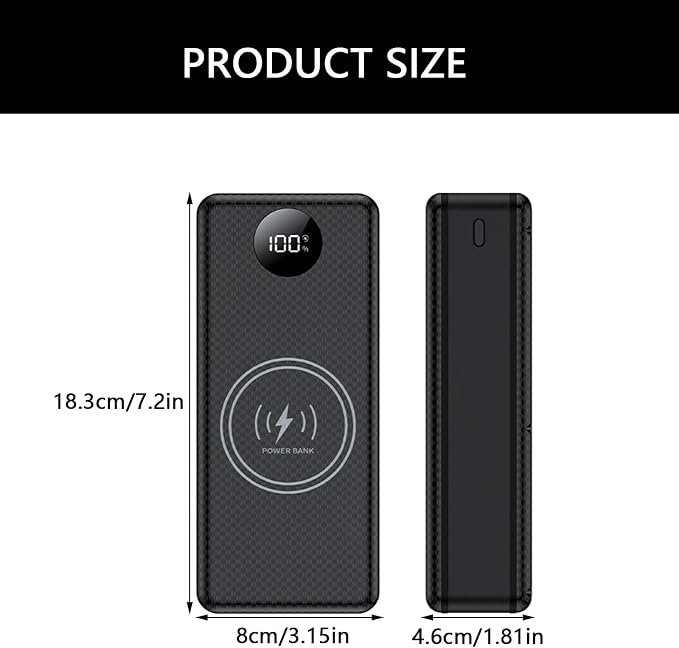 USB Charging Box 18650 Battery Power Case Digital Display for 16x18650 Battery Charging Outer Case USB PD22.5W
