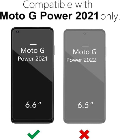 oakxco for Motorola Moto G Power 2021 Phone Case Liquid Silicone, Cute Thin Slim Grip Soft Rubber Gel for Women Men, Smooth Matte TPU Plain Bright Color Girly Case with Camera Cover, Clear