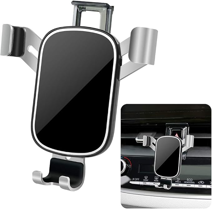 LUNQIN Car Phone Holder for Toyota Corolla 2020 2021 2022 2023 2024 2025 2026 and Corolla Cross 2022-2026 Auto Interior Accessories Cell Phones Mount Mobile Cradle Cellphone Charging Navigation Stand