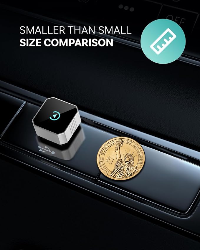 Wireless CarPlay Adapter for Apple iPhone & Android, 2026 Upgraded 2-in-1 Plug and Play Converts Wired to Wireless CarPlay Android Auto, Fast Auto-Connect, Zero Latency with USB/USB-C Port