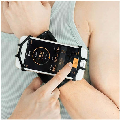 Wristband Armband Phone Holder, 360° Rotatable Sports Wristband for iPhone 11 Pro Max XR XS X 8 7 6 6s Plus, Galaxy, Google Pixel,Forearm Armband Phone Holder