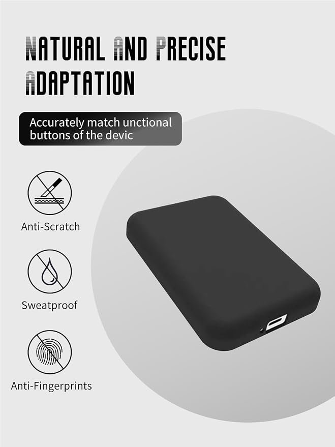 Case for Apple iPhone Magsafe Battery Pack (Model: A2384), Flexible TPU Shockproof Cover Lightweight Easy to Install (Black)