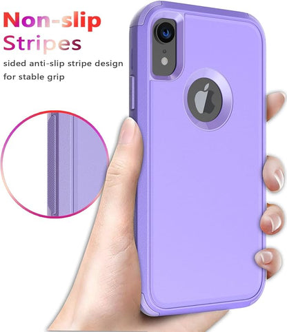 Diverbox for iPhone Xr Case [Shockproof] [Dropproof] [Dust-Proof],Heavy Duty Protection Phone Case Cover for Apple iPhone XR (Purple)