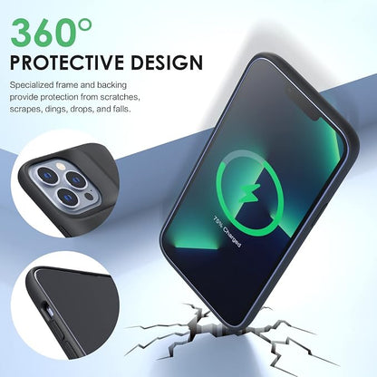 Charging Case for iPhone 13 Pro Max, 8600mAh Portable Rechargeable Charger Case Extended Battery Pack for iPhone 13 Pro Max Protective Charging Case (6.7 inch)-Black