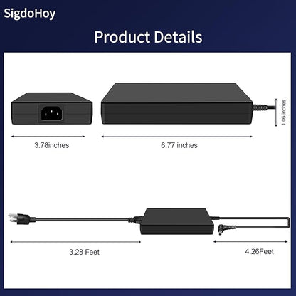 230W Charger for MSI GS66 GS65 GS76 GS75 Stealth WS75 WS76 WS65 WS66 P65 P75 Creator 15 17 MSI Chicony A17-230P1A A12-230P1A Power Supply Adapter Cord