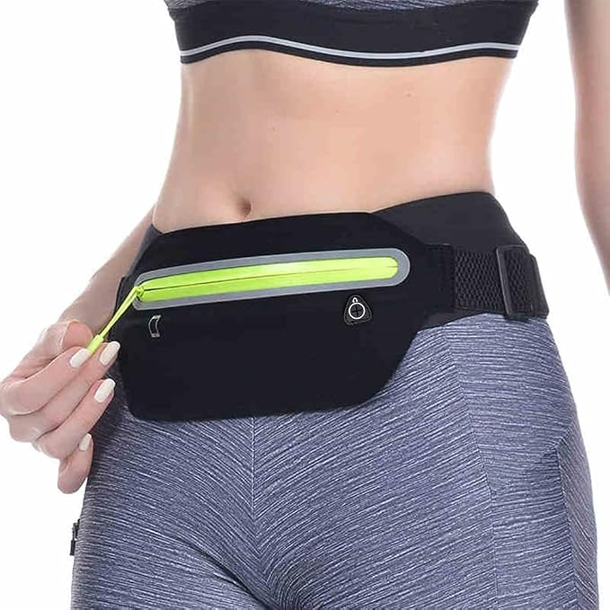 Running Belt,Slim Running Fanny Pack Waterproof Runner Workout Exercise Phone Waist Pack Belt Pouch Bags for Women Men iphone Gym