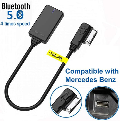 Bluetooth Adapter Car Kit for Mercedes Benz W212 S212 C207, Wireless Bluetooth 5.0 AMI Media Music Interface Cable Car Module Audio Receiver for Models with Media Interface
