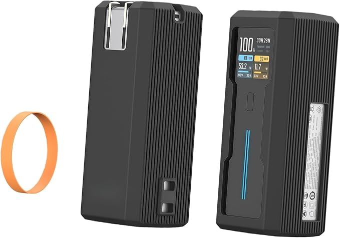 ordinarYone Silicone Case for 10 2in1 Portable Chargers Protective Cover Travel Carrying Case Card Storage Bag