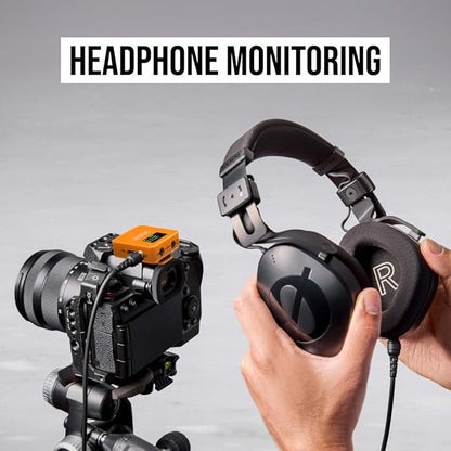 RØDE Wireless GO (Gen 3) – Compact Wireless Mic – Pristine Audio, 32-bit Float Recording, Automatic Level Control, for Phones, Cameras and Computers (Orange)