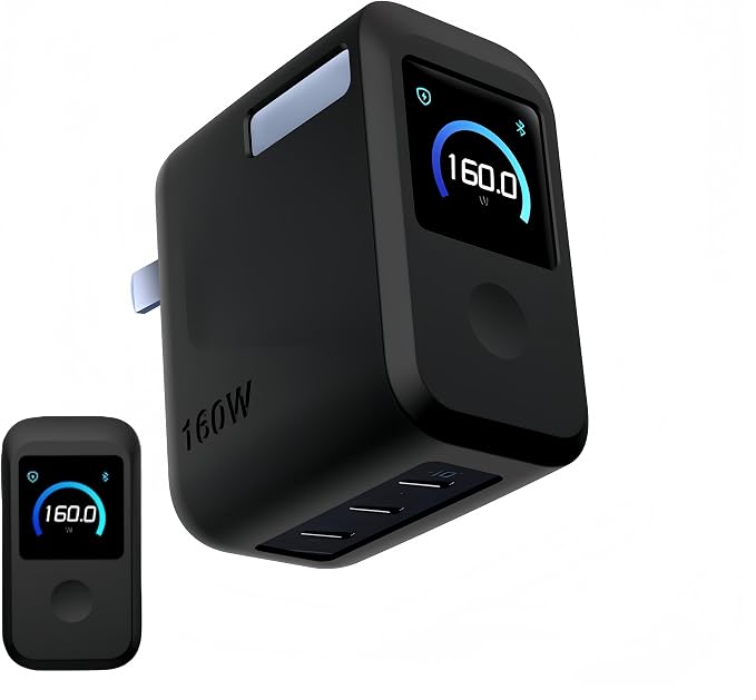 Charger Case Compatible with Anker GaNPrime 160W, for Silicone Protection & Portable Cover (Black)