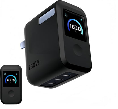 Charger Case Compatible with Anker GaNPrime 160W, for Silicone Protection & Portable Cover (Black)