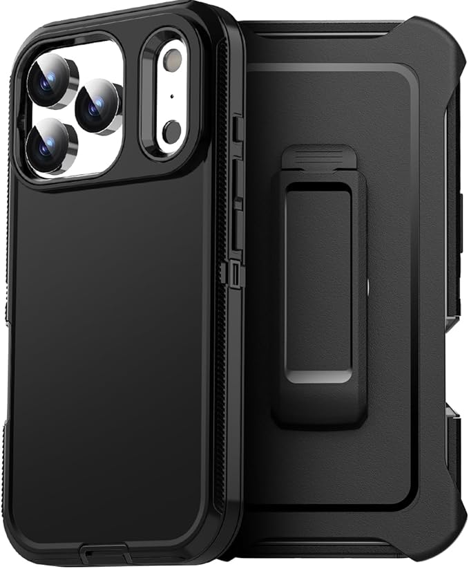 AICase for iPhone 17 Pro Case+Belt-Clip Holster 6.3",Heavy Duty Drop Protection Full Body Rugged Shockproof/Drop Proof/DustProof Military Grade Tough Durable Cover for iPhone 17 Pro 2025_27