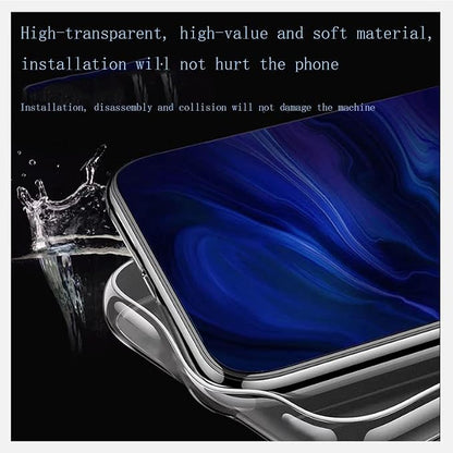 Cover for ZTE Blade A73 (6.52 inch) Case + Screen Protector，Tempered Glass 9H Hardness Protective Film and Soft Silicone Bumper Shell Transparent TPU Phone case -Fragments
