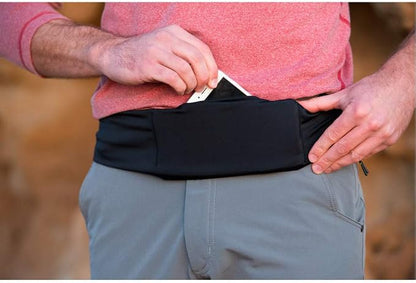 BANDI Running Belt for Women & Men – USA Made No-Bounce Adjustable Waist Pack & Secure Fanny Pack – Fits All Phones, Gels & Essentials – Zipper-Free, Medical Device Friendly