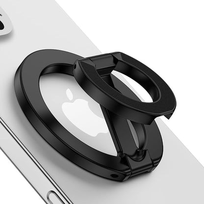 Magnetic Phone Grip Holder for Samsung Galaxy S26 Ultra S25 S24 S23 S22 S21 S20 A17 A16 A15 A56 A36, Double Adjustable Gym Finger Iron Ring Stand Magsafe Phone Grip Compatible with Magnetic Car Mount