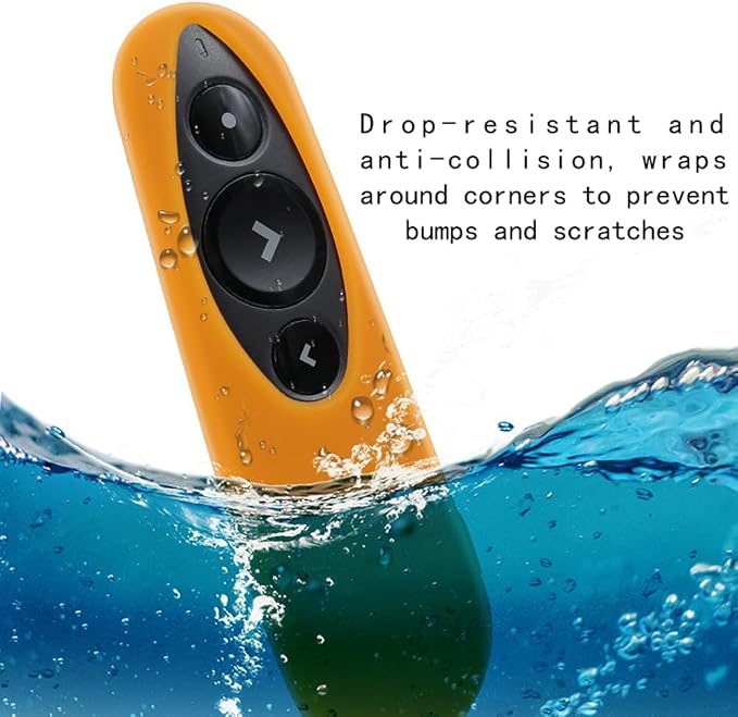 Remote Case for Logitech R500 Silicone Protective Cover for Wireless Presenter R500s (Orange)