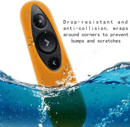 Remote Case for Logitech R500 Silicone Protective Cover for Wireless Presenter R500s (Orange)