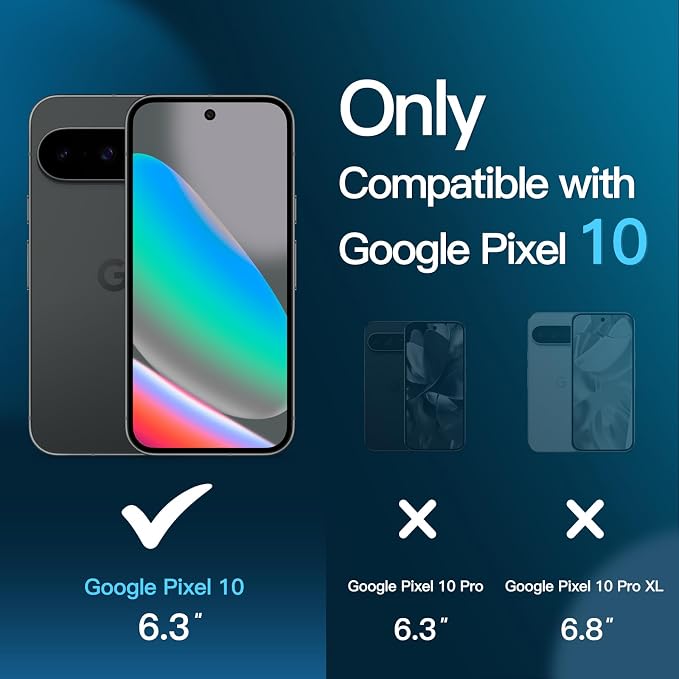 JETech Screen Protector for Google Pixel 10, 2+2 Pack | with Camera Lens Protector, HD Clear Tempered Glass, Anti-Scratch Protection, Easy Installation Tool