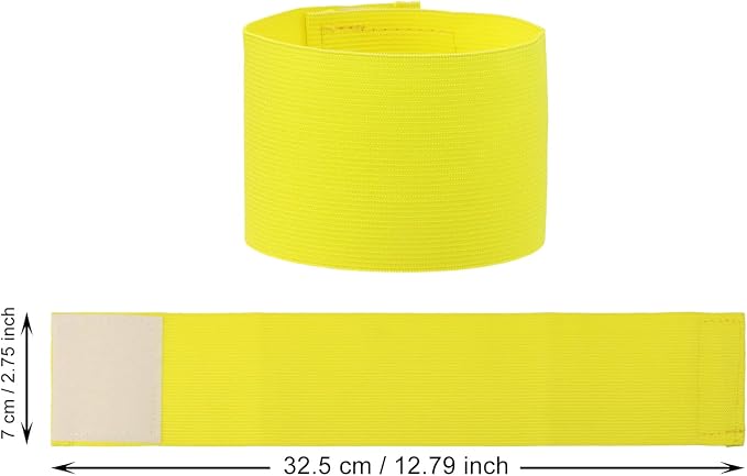 ONLYKXY 3PCS Captain Armbands 7x32.5CM/2.75x12.79inch Adjustable Leader Armband Team Sport Armband for Soccer Basketball Volleyball School Team Competition Coach Players Wrist Arm Bands