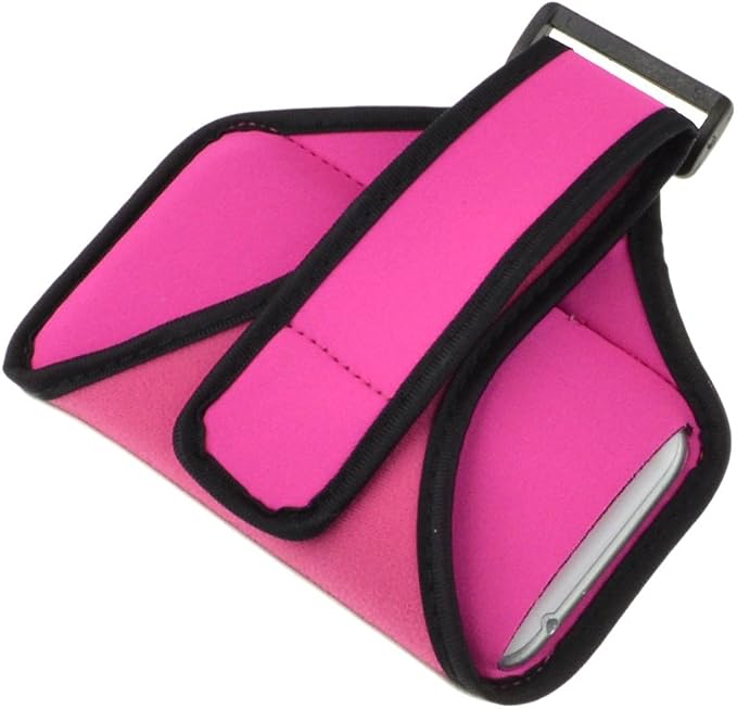 Outdoors Sport Running Gym Armband Case for Samsung Galaxy Note 3, Note 2, LG G2, LG Optimus G Pro (Rose) and Pink VanGoddy Headphones with MIC